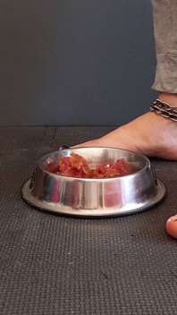 Enlatada debajo de los pies