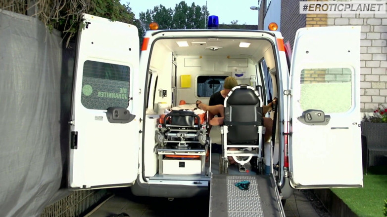 German Porn: German - Hard sex in ambulance car