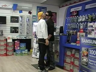 Gaybareback: SluFucked by seller of phone shop