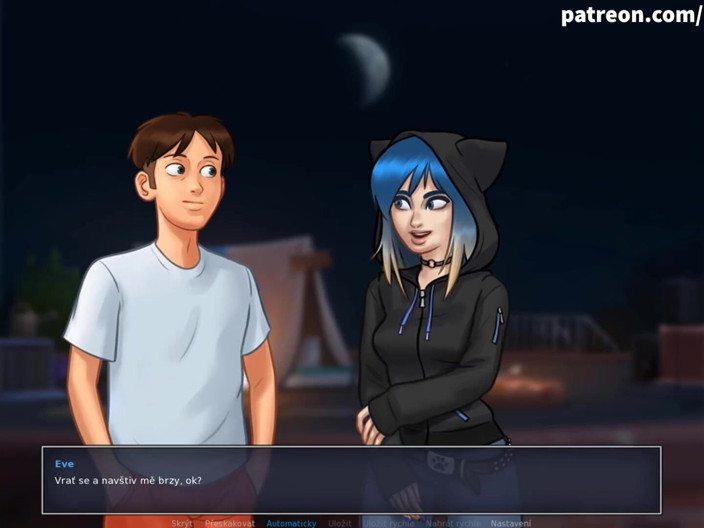 Cartoon Universal: Summertime saga part 193 - jerking off 18 year old virgin (Czech sub)