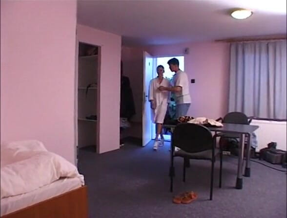 European Classics: Waitress gets ass fucked and covered with cum