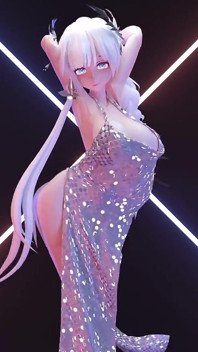 Phut Honsexy Dress; Black Stockings; White Stockings; Big Tits Jiggling; Pussy Exposed