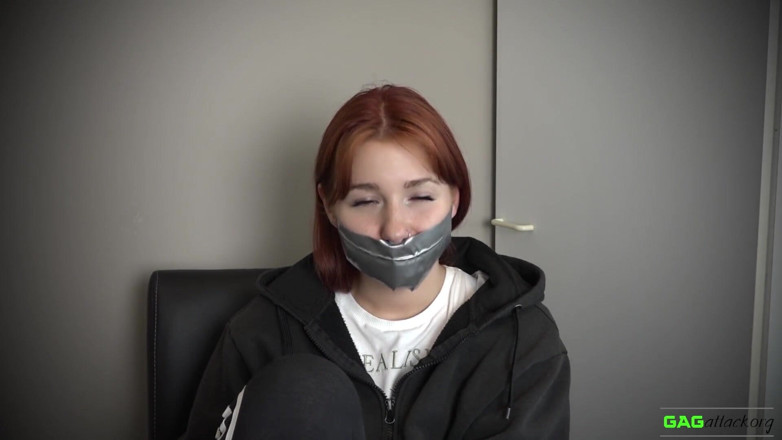 Gag Attack: Red Foxy - PVC tape gags