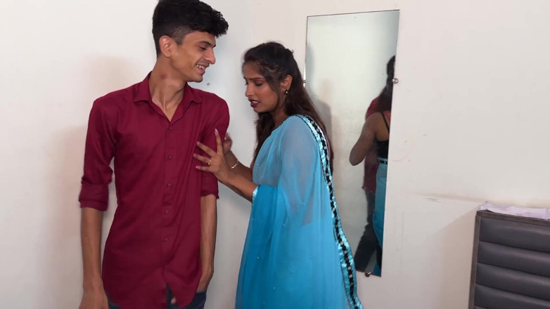 Desi Maal studios: The Beautiful Wife Fights with Her Husband and Drives Him...