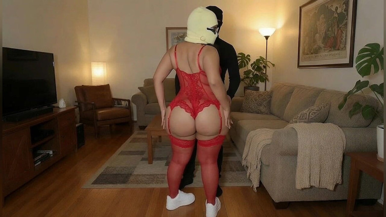Animate golden: Petite Big Ass Girl Twerking in Tight Red Dress