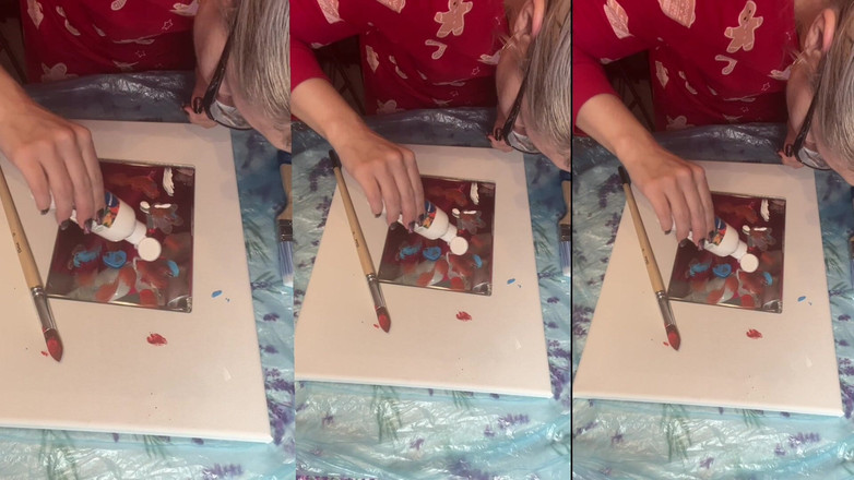 FinDom Goaldigger: I stora glasögon asmr akrylkonst blommar i dimman del 1