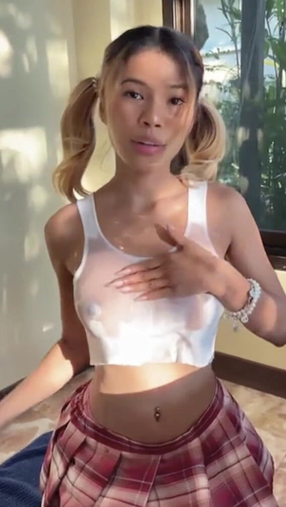Petite creampie Asian Cumdump sluts: Маленькі 18-річні азіатські косички отримують глазур