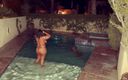 Kendale: Pussy Play Outside in the Pool and Then Some Sloppy...