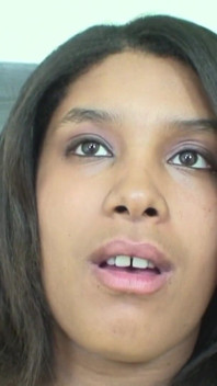 I hunt my cunt - 18yo ebony girl Hanka rubs pussy in class room