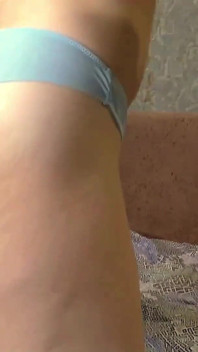 Stepsister Tries on a Lot of Panties and Plays with Her Pussy