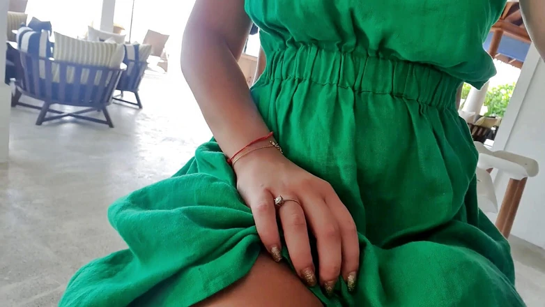 TheloveStory: Extreme girl without panties in restaurant