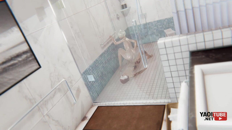 Yaoitube: Yaoi - セクシーなキャットボーイフェムボーイが義理の兄弟に犯される