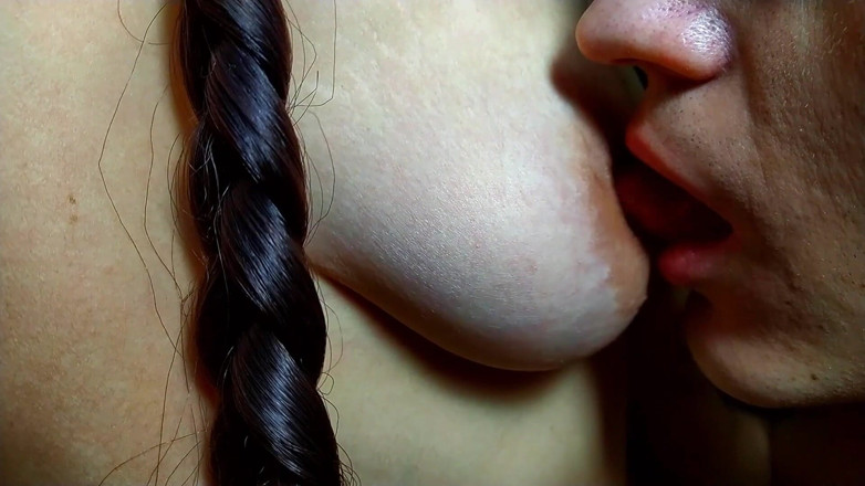 Nipple Stock: Juicy nipple sucking