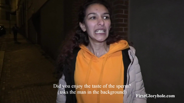 First Gloryhole: Young stepmom Lilien - 9 Swallowed Doses of Sperm (full Video)