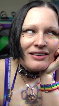 Big Tit Goth Slut Lets You Enjoy Their Dentures and Gums JOI