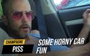 Champagne piss: Daddy and boy couldn&amp;#039;t say no to some horny car...