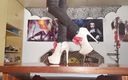 Beth and Joe&#039;s kinky store: Walking in my red banded platform boots - Beth Kinky