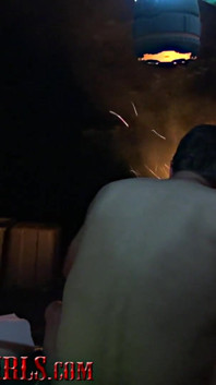 Light her butt up campfire sex with my fuck buddy