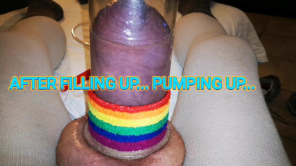 Monster_Meat_: Cockpumping up After 1liter Filling Glucose