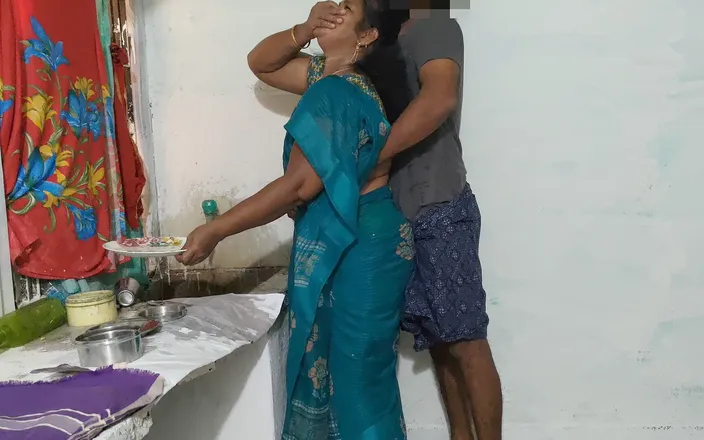 Mathvan: Aunty Was Cleaning the Dishes in the Kitchen Wearing a...