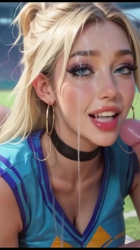 Fucking the Cheerleader in the Ass on the Football Field Ai