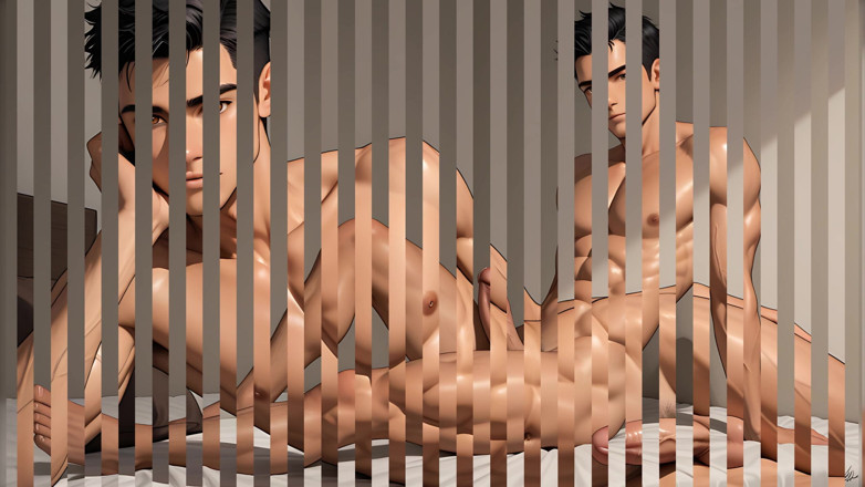LustMen: Cute College Twink Sensual Slow Vein Tracing on Erect Dick