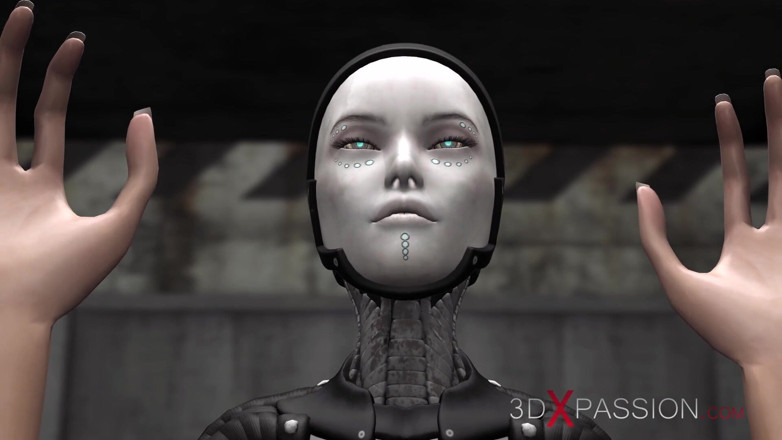 3dxpassion: Area 51. Super fuck system. Sci-Fi female android fucks a girl...