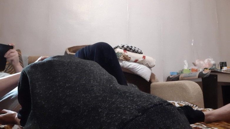 Lesbian-candys: Sexo lésbico rápido en la cama