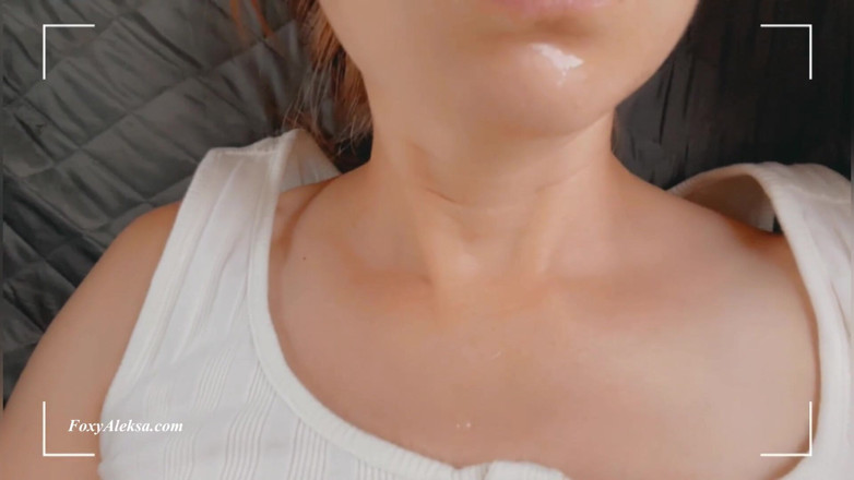 FoxyAleksa: Cumshot in Care. Fuck Pussy Petite Girl Under Skirt and...
