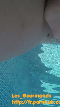 Sex in the Pool in Greece, with a Rambone Dildo and a Big Underwater Cumshot