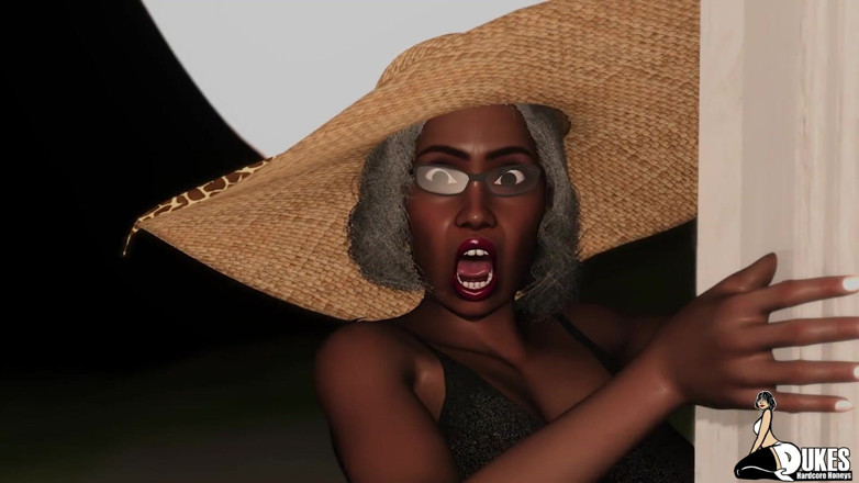 Dukes Hardcore Honeys: Big butt granny catches the Pastor fucking after church