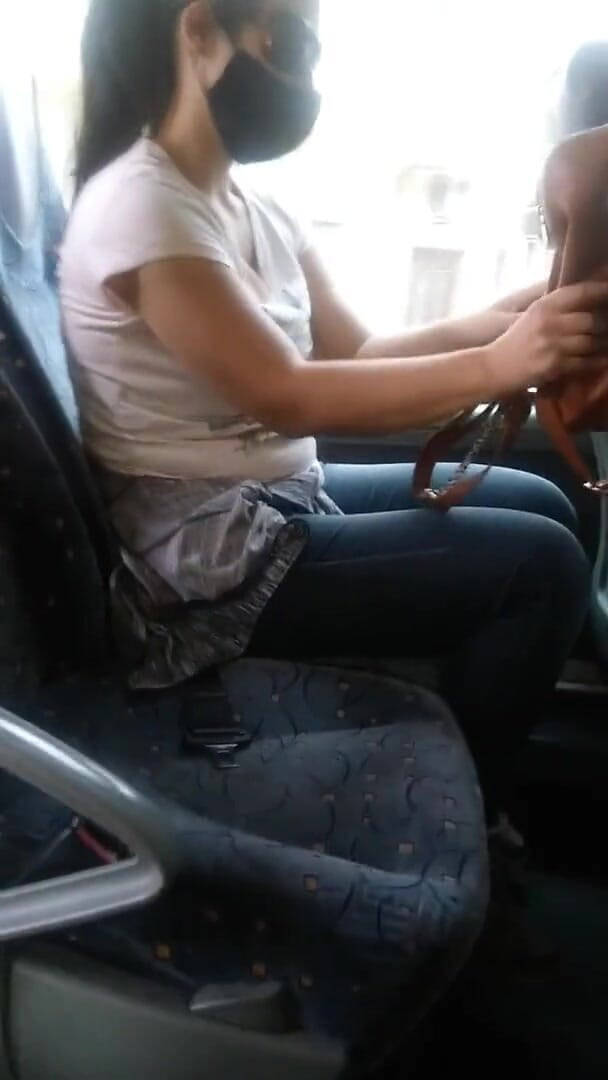 DragonGalaxy11: Risky blowjob on the bus after handjob and tit flash