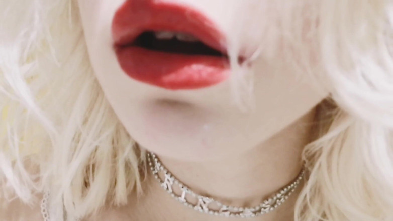 Taya Lite: Blonde teen bites and licks her sweet lips