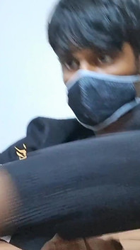 Brownguy in a Jacket Jerking off