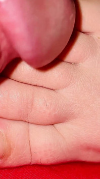 Nice Amateur Cum on Feet