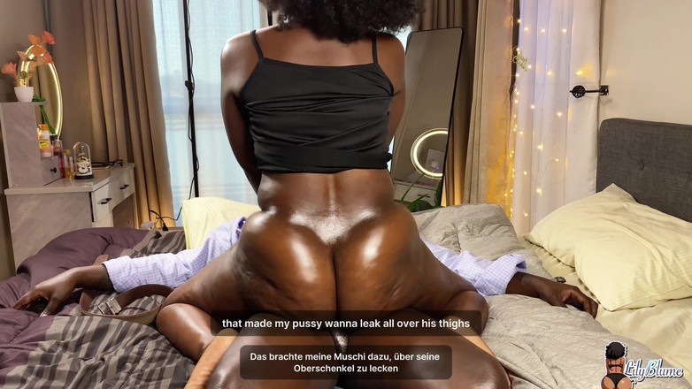 Afrocummy: Одержимая большая задница заставляет ее замужнюю соседку изменить его жене и кончает в ее киску в любительском видео