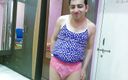 Cute &amp; Nude Crossdresser: Cute sissy crossdresser femboy Sweet Lollipop in a tank top,...