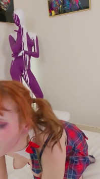 Ginger Cookie Wontherine Enjoys Rimming and Blowing Santa Toby Dick!