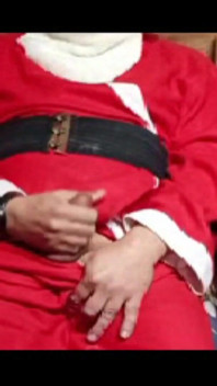 Santa Claus Caresses Himself at Christmas 2025