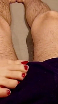 Fußmassage auf eier!