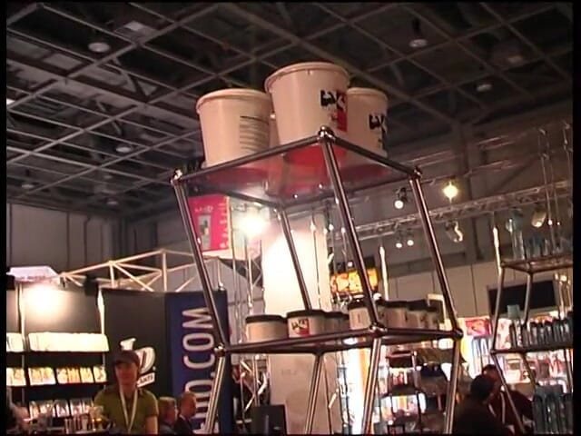 Lucky Cooch: Blonde stripper at the sex fair