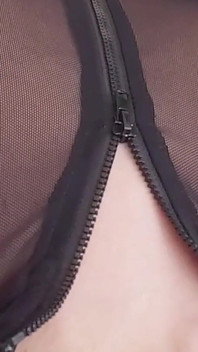 The Sheer Nylon Bodysuit Looks Perfect on My Naked Body