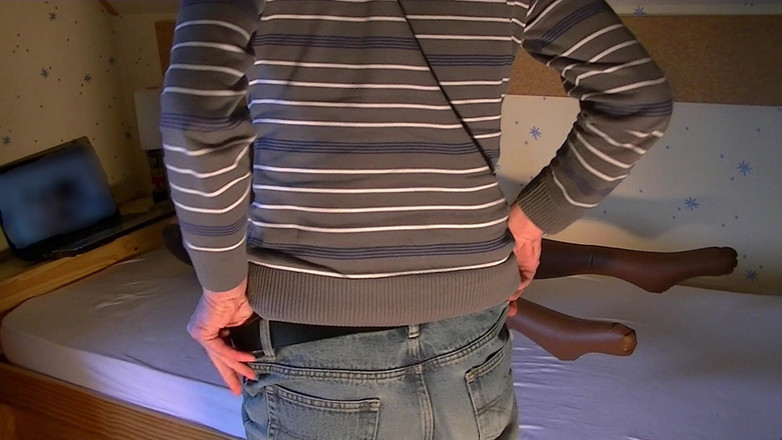 Mark Hannes: Czarny sexdoll kremówka jebanie masturbacja