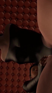 BDSM black girl spanks white girl