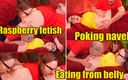 Arya Grander: Eating From Belly, Raspberry Fetish, Poking Navel (arya Grander)