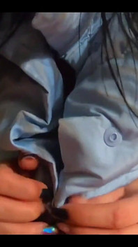 Milfycalla- a Lot of Cum on My New Sky Blue Down Jacket and White Pantyhose 179