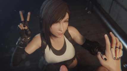 Velvixian 3D: Tifa výstřik na obličej POV