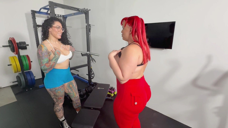 Bianca Bailee: Stretch Session Turned Lesbian Strap on Sex