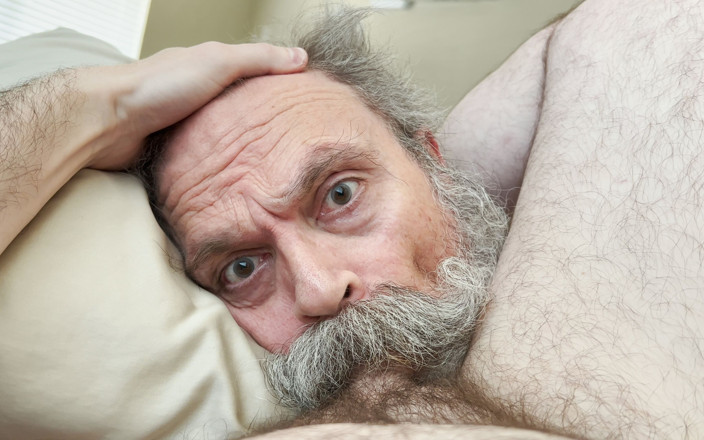 FuzzyBeardBoy: Old Bearded Cocksucker Takes Huge Load Straight Down His Gullet