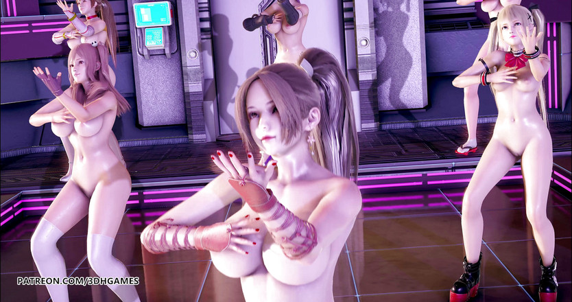 3D-Hentai Games: Pinkcat çıplak dans nyotengu ayane kasumi marie rose honoka mai shiranui...